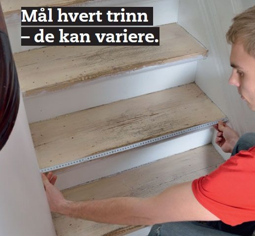 Nye trappetrinn: Mål trinnene