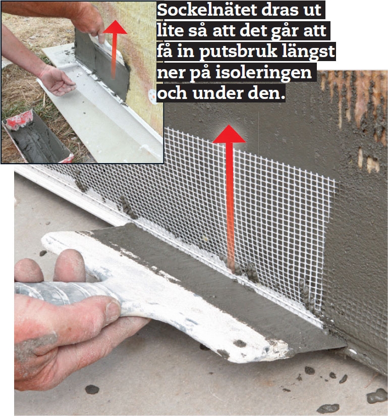 Isolering av grundmur med putsbruk
