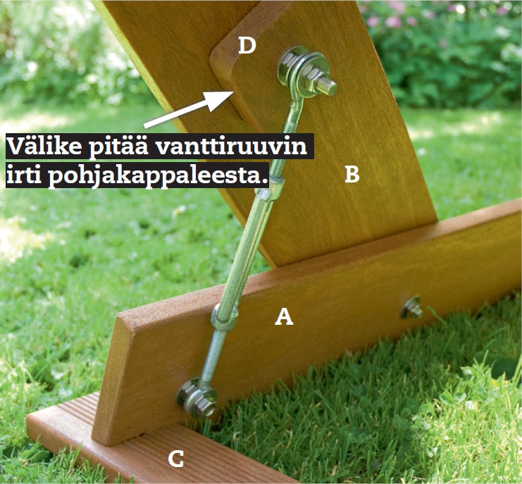 puinen riippumattoteline
