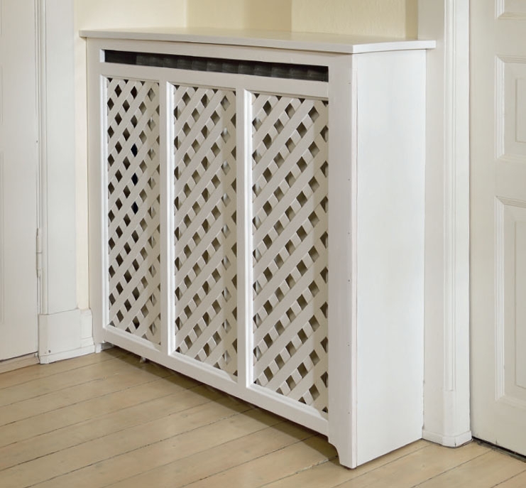 Radiatorskjuler: Så er radiatorskjuleren på plads.