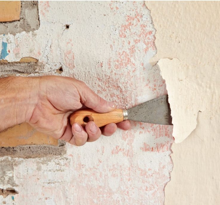 Isolering af kælder: Fjern alt tapet og maling