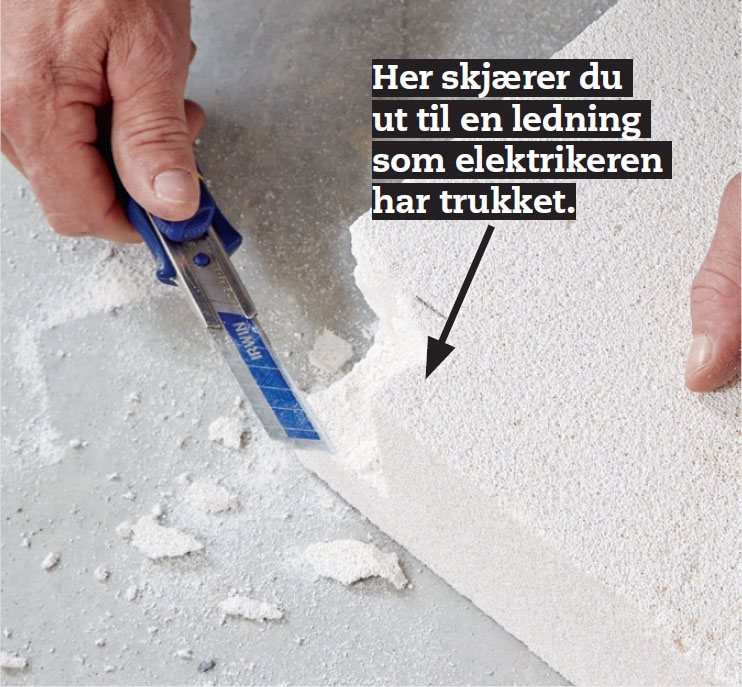 Isolere kjellervegg: Lag plass til kabler og rør