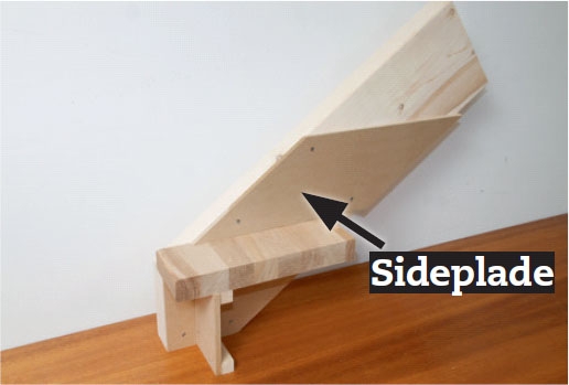 Byg selv trappe: Dernæst en hel sideplade af MDF-plade