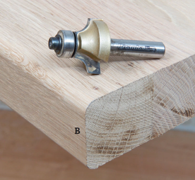 Byg selv trappe: Afrund de forreste kanter på trinene