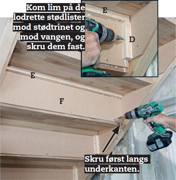 Byg selv trappe: Luk af med stødtrin og stødlister