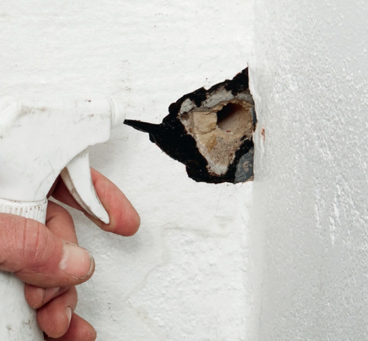 Rappauksen halkeamien korjaus