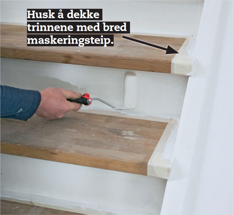 Bygge trapp: Avslutt med sparkling og maling