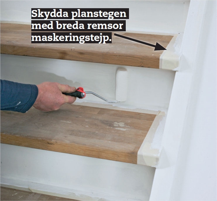 Bygga trappa: Avsluta med att spackla och måla