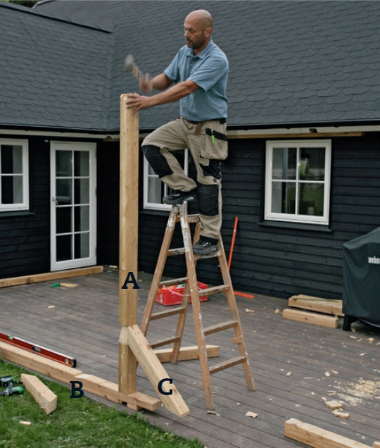 Sejldug: Saml første sektion på hovedet.