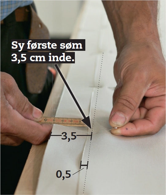 Sejldug: Sy banerne sammen.