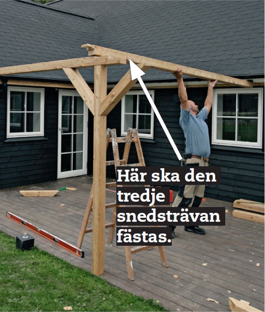 Segelduk: Lägg upp den mittersta överliggaren.