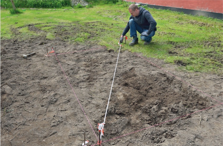 Basseng: mål diagonalene