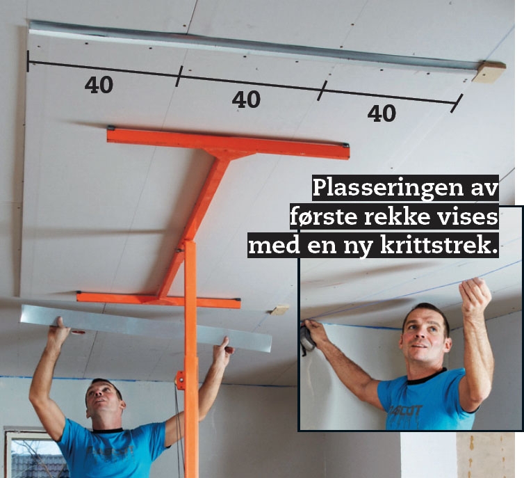 Gipse tak: Den første platen i annet lag