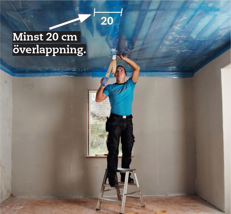 Gipsa tak: Nästa våd sätts upp på samma sätt