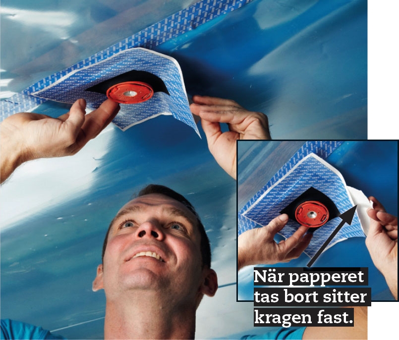 Gipsa tak: Nu ska lamputtagen tryckas igenom folien