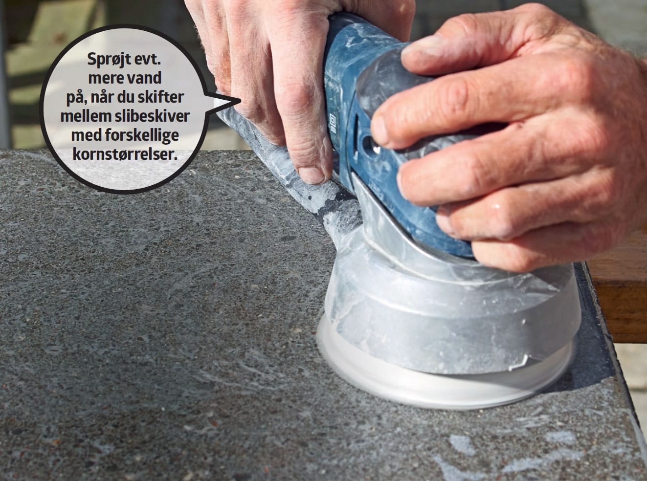 Poleret betongulv gør det selv