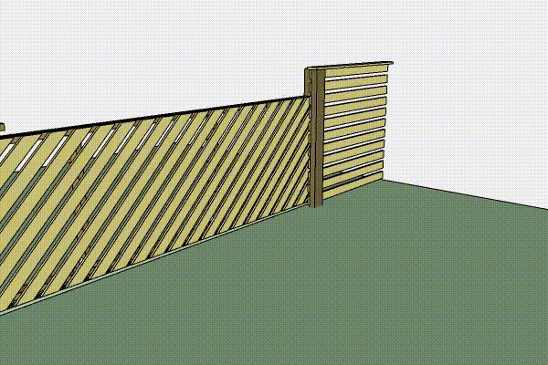 Skyveport: Det er mange små detaljer på den 6 meter lange skyveporten.