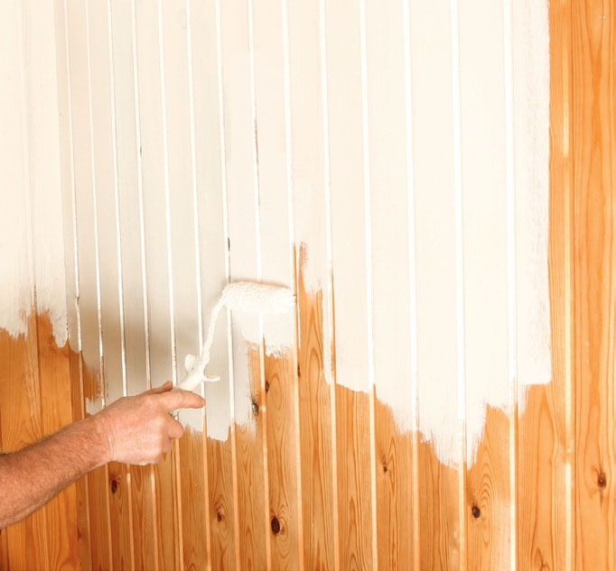 Maling af listeloft: Vi arbejder videre felt for felt