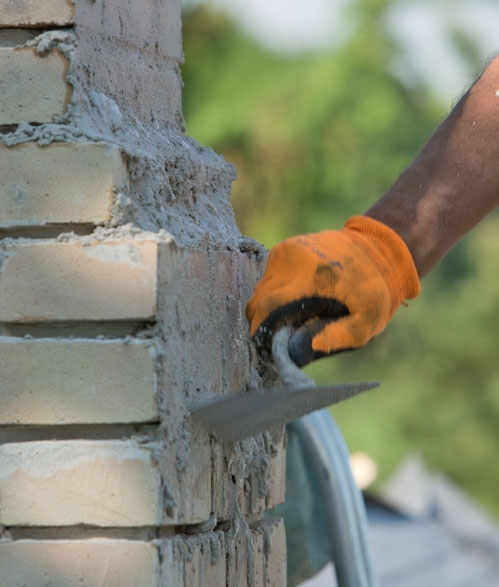 Reparation av murad skorsten