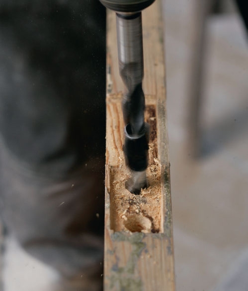 Reparera skruvhål i trä