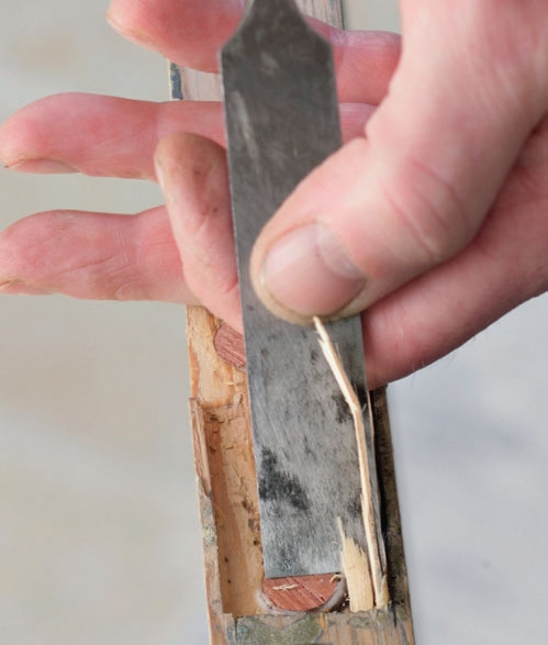 Förstört skruvhål