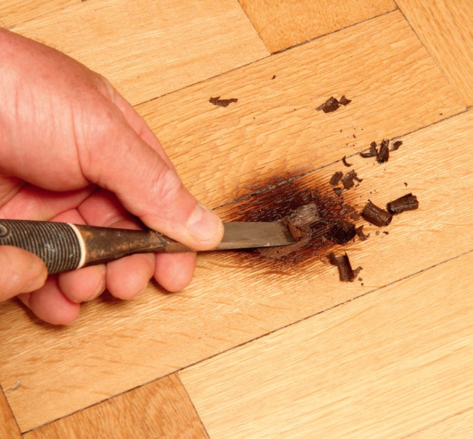 Reparation af sildebensparket