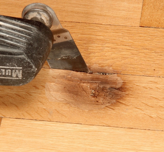 Reparation af sildebensparket