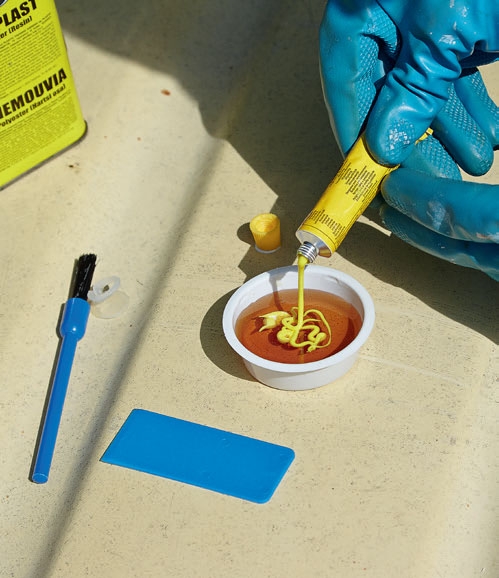 Blanda spackelmassa och härdare