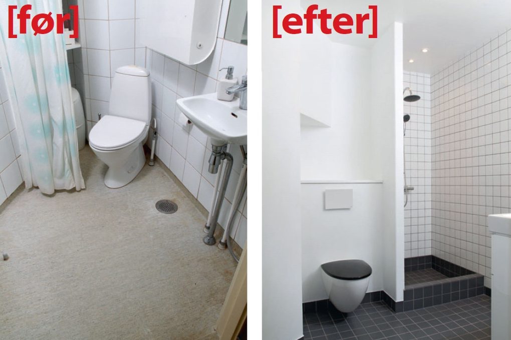 Selv støbe gulv badeværelse