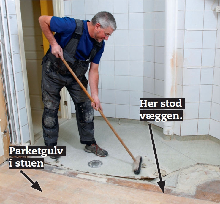 Støbe gulv badeværelse