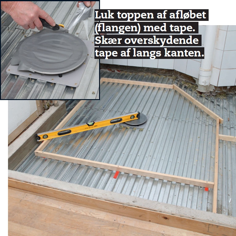 Støbe gulv badeværelse