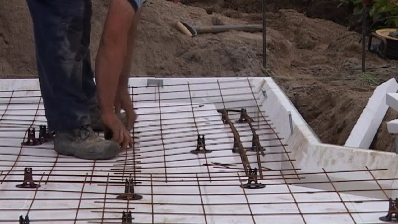 Fundament til udestue