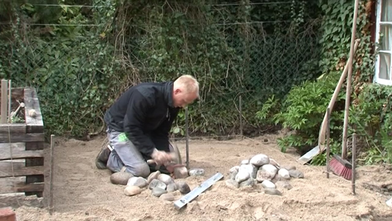 Eldplats: Lägga kullersten