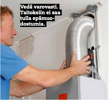 Hiljainen liesituuletin: Vedä putki alas liesituulettimelle