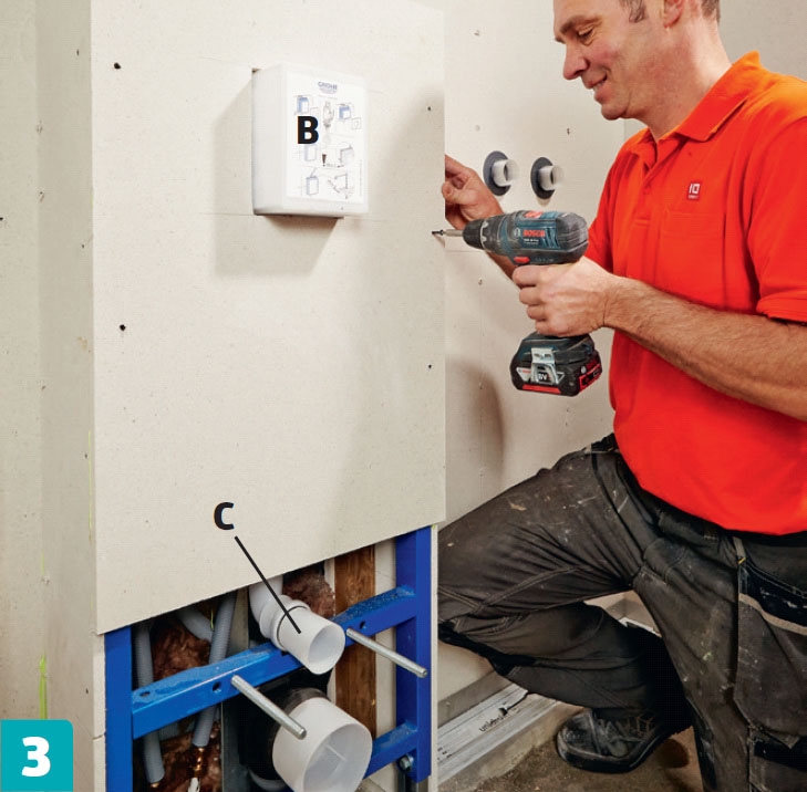 Vegghengt toalett kasse