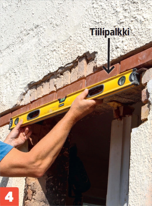 Uuden oviaukon tekeminen ulkoseinään