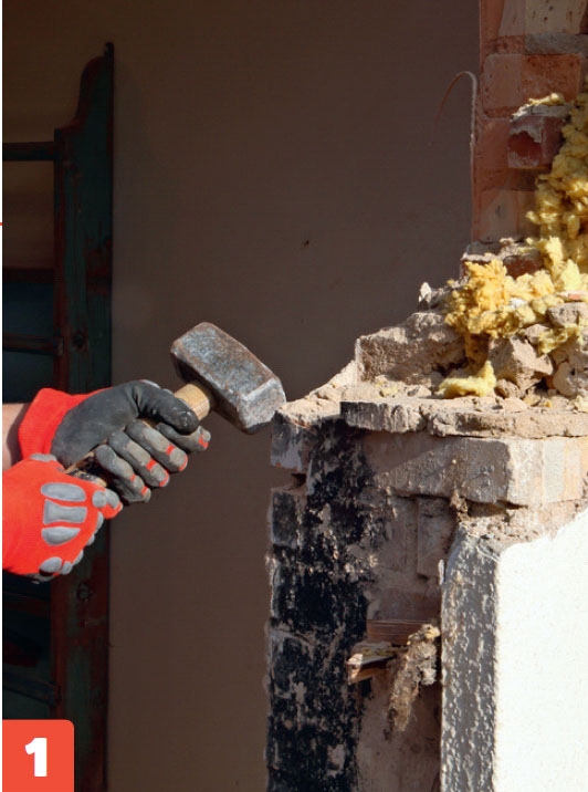 Uuden oviaukon tekeminen ulkoseinään