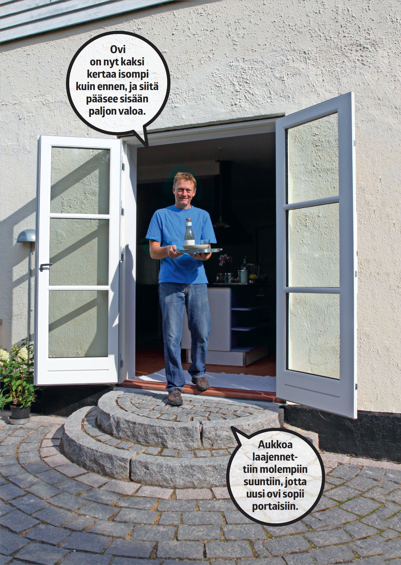 Uuden oviaukon tekeminen ulkoseinään