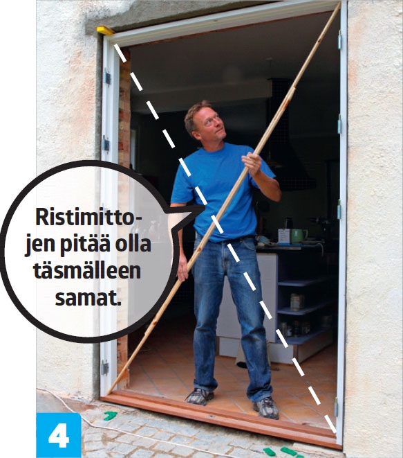 Uuden oviaukon tekeminen ulkoseinään