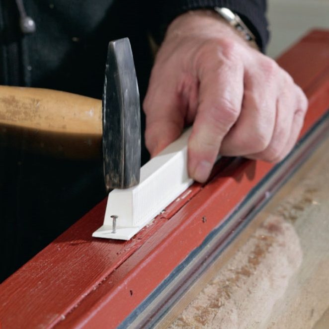 Spalteventil: Sett fast den utvendige spalteventilen