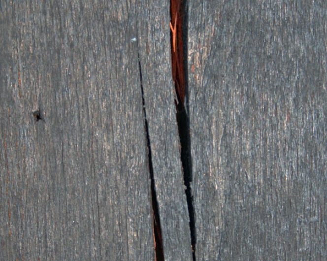 Det är endast de största sprickorna