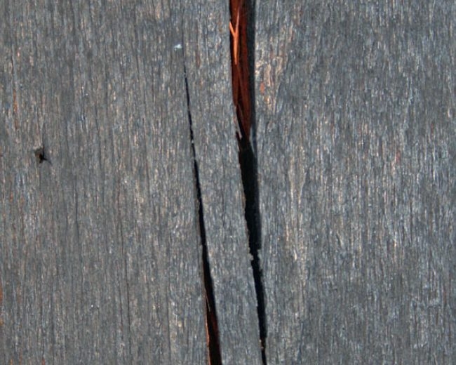 Revner i træværk: I udendørs træ lukkes kun de største revner