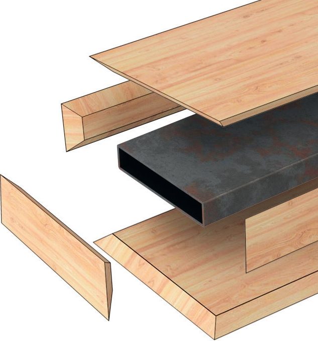 Svævende trapper: Brædderne er skåret