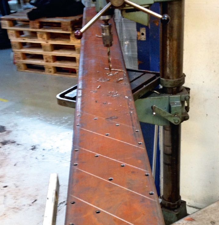 Svevende trapp: Vangen er klar til