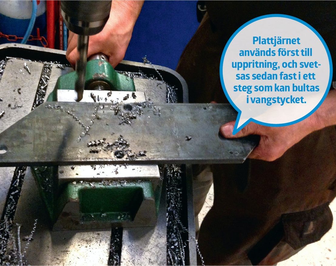 Svävande trappa: Ett kraftigt plattjärn