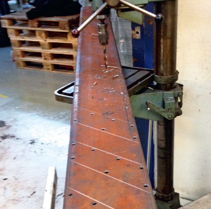 Svävande trappa: Vangstycket är klart