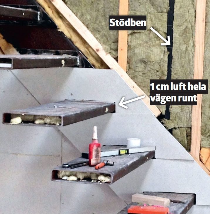 Svävande trappa: Alla de små pusselbitarna