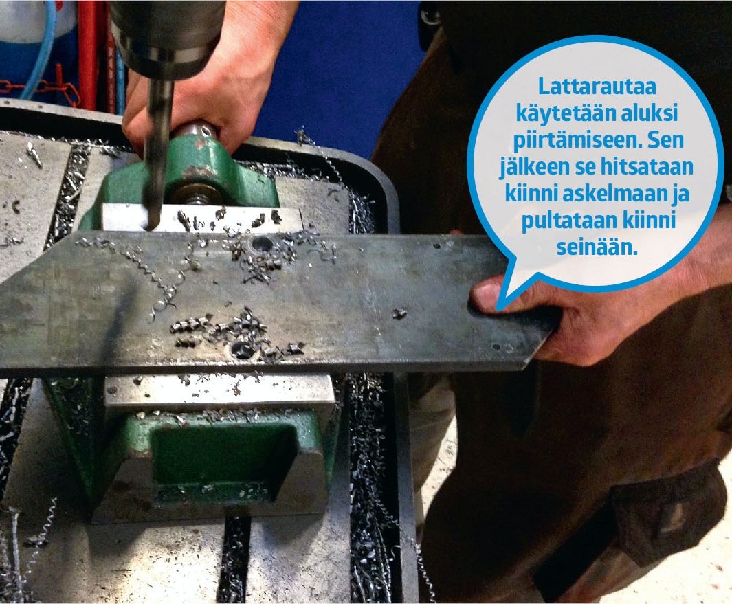 Leijuvat portaat: Paksu lattarauta