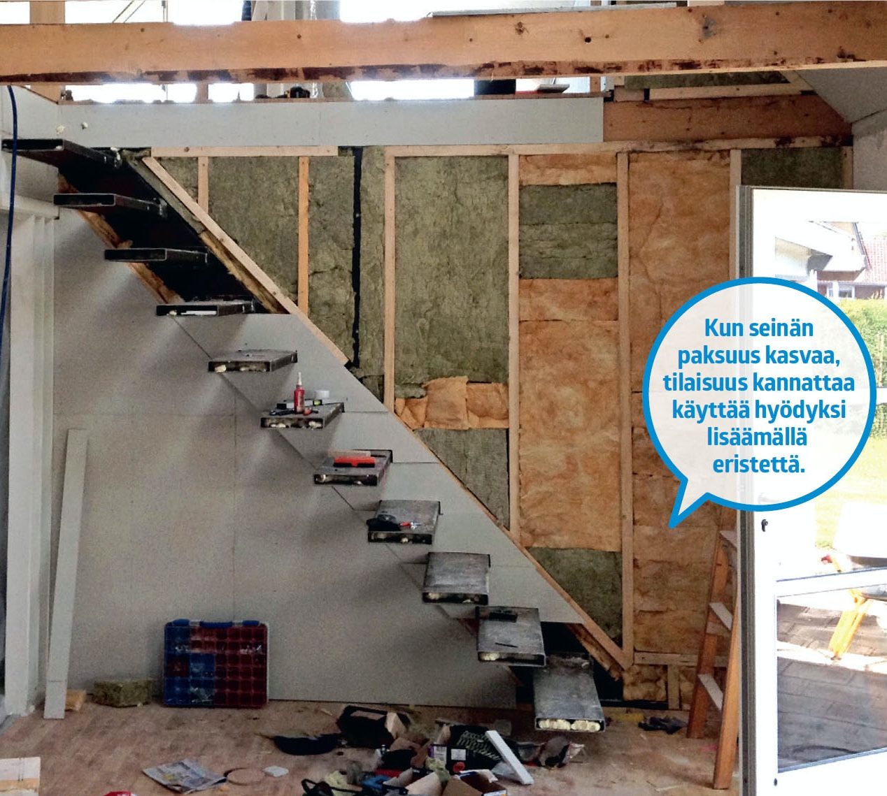 Leijuvat portaat: Puolet seinästä