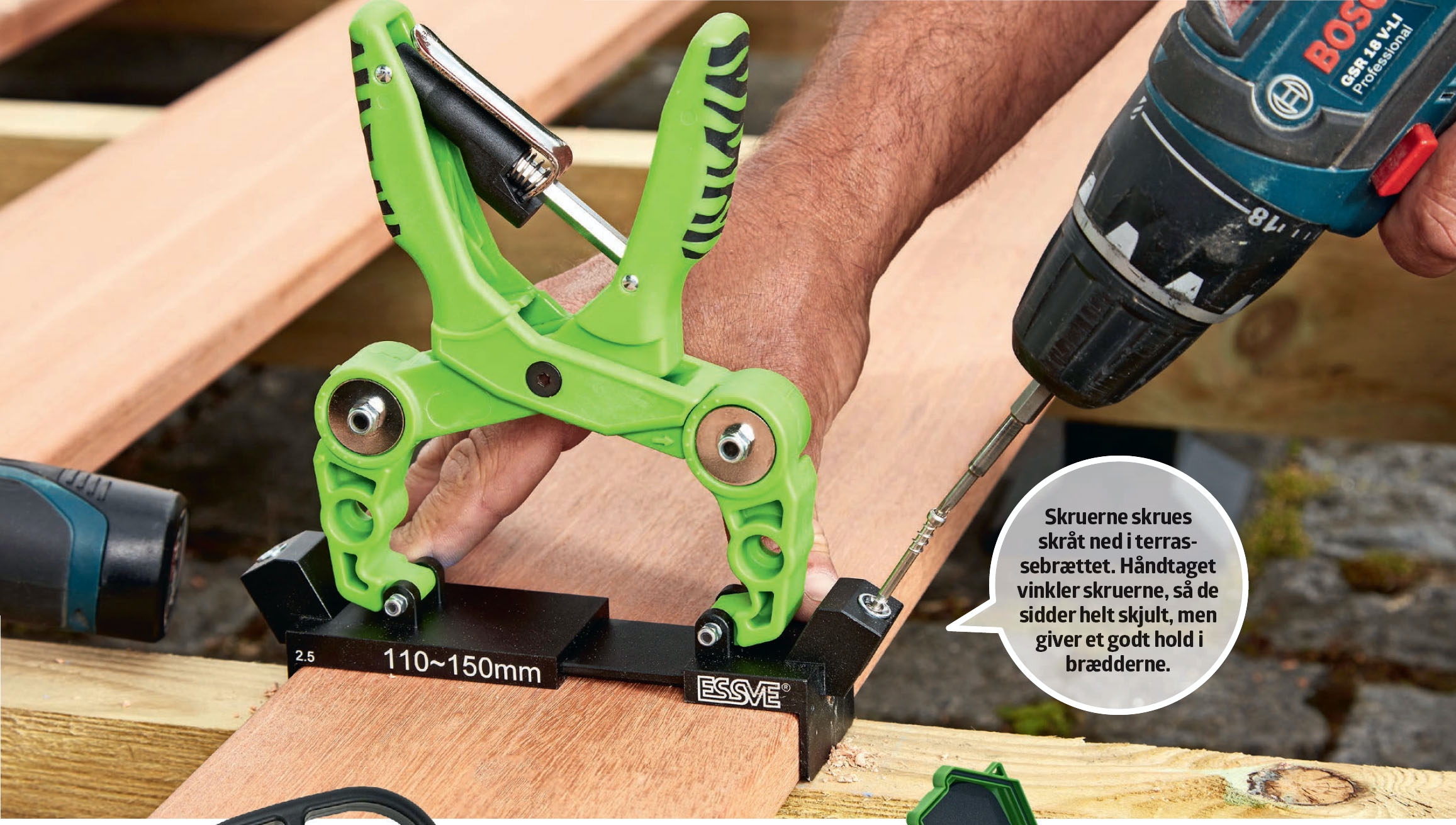 Skjulte skruer terrasse